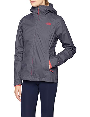 The North Face W Tri Jkt Chaqueta Tanken Triclimate, Mujer, Grisaille Grey/Atomic Pink, M