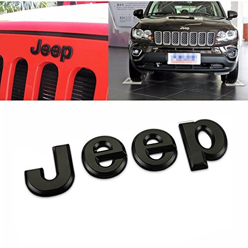 Hanway 3d adhesivo Jeep delantero Capó Emblema para maletero palabras Jeep Logo Capucha cabeza adhesivo Wrangler Grand Cherokee Liberty Brújula