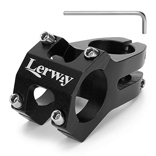 LERWAY 31.8mm MTB Vástago de Manillar para Ciclismo Reemplazo de Vástago de Potencias para Bicicleta de Carretera, de Montaña (A)