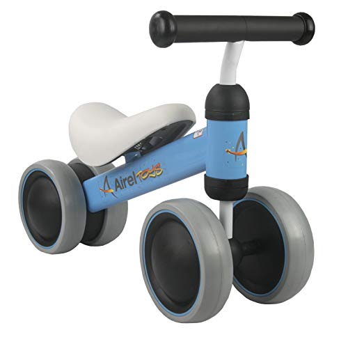 Airel Triciclo Sin Pedales | Correpasillos Bebé | Triciclo Sin Pedales Bebé | Triciclo Sin Pedales Plegable | Triciclo Sin Pedales Infantil | De 1 a 18 Meses (Azul Marino)
