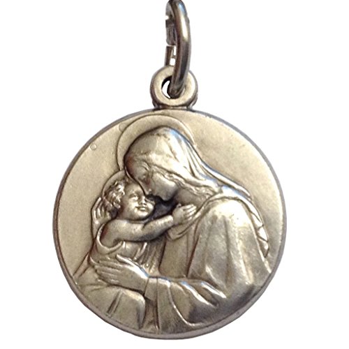 Medalla de la Virgen con Niño- La Medallas De Los Patronos