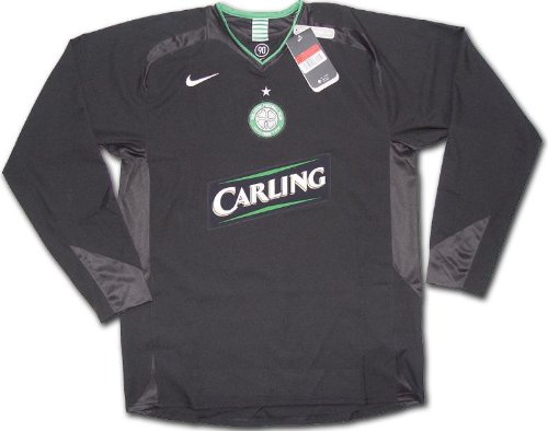 Original Celtic Glasgow Nike Away Jugador Camiseta Código 7 Nuevo como Match Worn Camiseta Manga Larga L