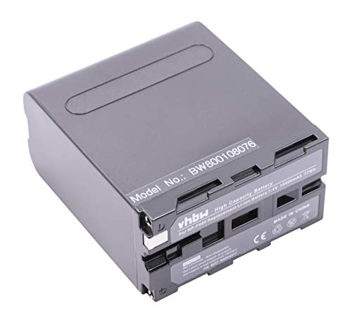 vhbw Li-Ion batería 10400mAh (7.4V) para videocámara Sony NEX-FS100 y Sony NP-F990.