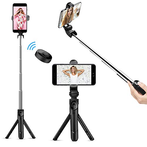 doosl Palo Selfie Bluetooth, Trípode Palo Selfie - Trípode Extensible con Control Remoto - Soporte para Facetime, Trípode Inalámbrico para Selfies, Trípode Portátil para Smartphone