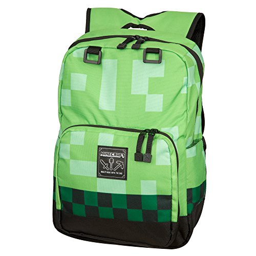 Jinx Minecraft Backpack Equipaje Infantil 44 Centimeters Verde (Green)
