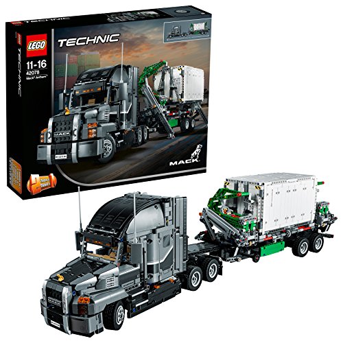 LEGO Technic - Mack Anthem, Juguete de Construcción 2 en 1 de Camión con Remolque (42078)