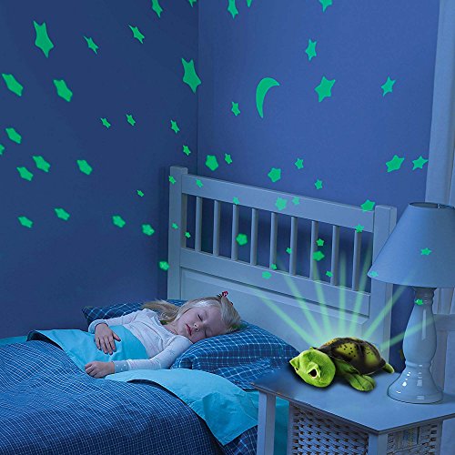 2 in1 Luz nocturna y proyector de estrellas para bebé infantil Turtle Tortuga, 3 de colores de LED luces (Azul, Rojo y Verde) ajustable, función de apagado automático y muchas otras funciones, Nuevo