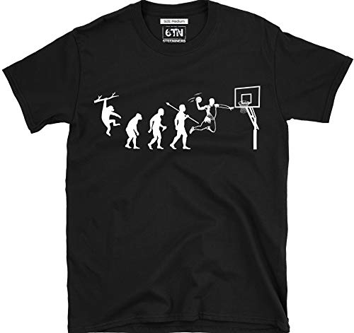 6TN evolución de Baloncesto Camiseta - Negro, X-Large