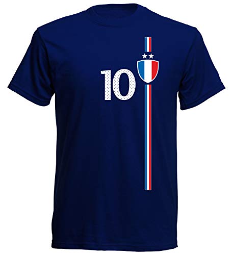 aprom Camiseta de fútbol para niño, diseño de Francia azul 98 cm