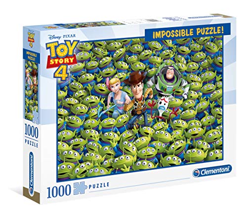 Clementoni- Puzzle 1000 Piezas Impossible Toy Story 4, Multicolor (39499.9)