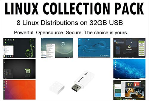 Colección Linux - 8 sistemas operativos Linux en 16 GB USB: Ubuntu, Mint, Debian, OpenSuse, Magia, Elementary, Bodhi y Zorin! 64 bits