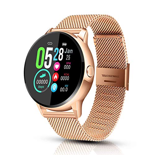 EIVOTOR Smart Watch Sport Fitness Activity Tracker Pulsera Pantalla conectada Touch Podometer Climate Alarm Clock para Mujer Hombre Niño