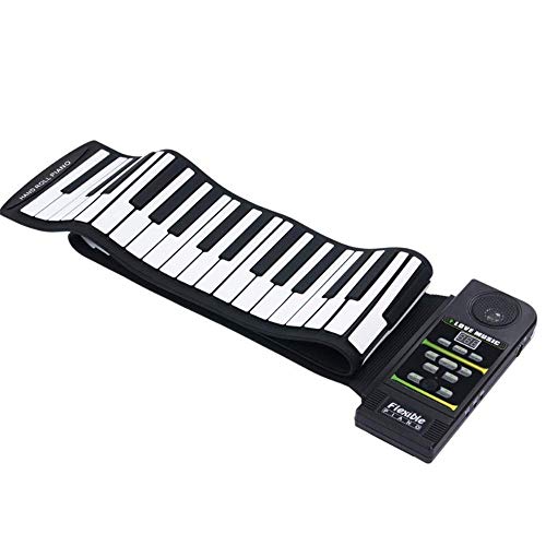 FFCVTDXIA -Home portátil Teclado de Piano 61-Key Silicon Flexible Roll Up Midi Electronic Piano diseñado para Principiantes y niños Digital Keyboard Piano zhihao