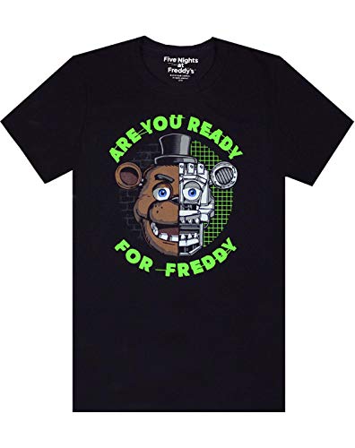 Five Nights At Freddy's - Camiseta para chico con mensaje en inglés de "I survived five nights" negro negro 7-8 Años