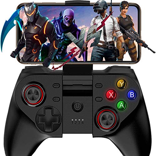 HQYXGS Controlador De Juego Móvil Gamepad Bluetooth Inalámbrico, Mapeo De Botones Inalámbricos Joystick, Muy Adecuado para Varios Juegos, Soporte Android, iOS