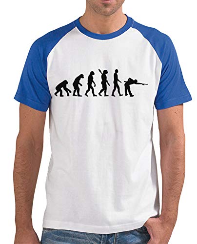 latostadora - Camiseta Billares de la Piscina para Hombre Azul Royal S