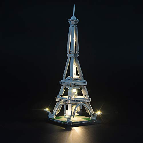 LIGHTAILING Conjunto de Luces (Architecture La Torre Eiffel) Modelo de Construcción de Bloques - Kit de luz LED Compatible con Lego 21019 (NO Incluido en el Modelo)