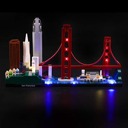 LIGHTAILING Conjunto de Luces (Architecture San Francisco) Modelo de Construcción de Bloques - Kit de luz LED Compatible con Lego 21043 (NO Incluido en el Modelo)