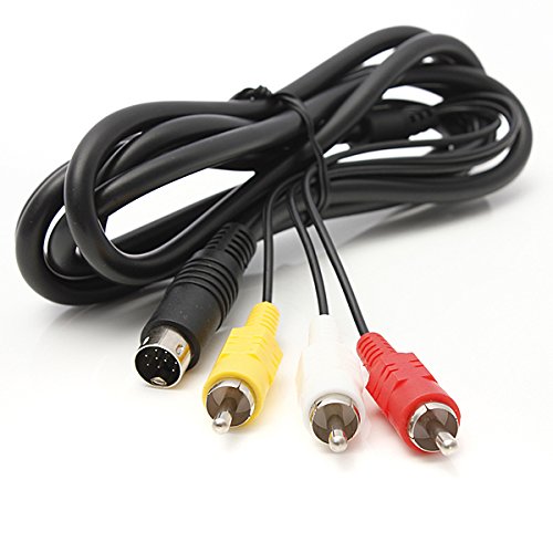 Link-e ®: Cable de conexión AV (audio / vídeo) RCA para SEGA Megadrive Genesis 2 consola