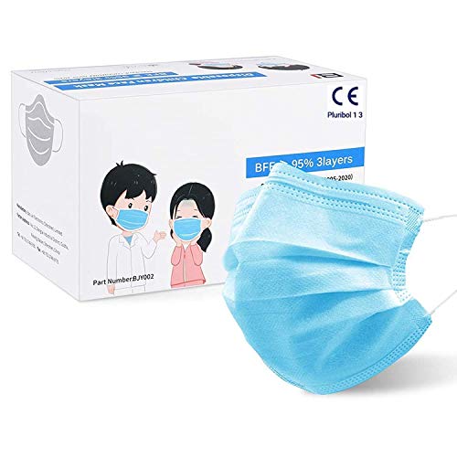 MaNMaNing Protección con Elástico para Los Oídos Pack 50 Unidades 20200723-MANING-NM50 (50, Niño Azul)