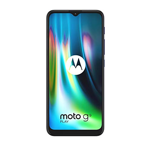 Motorola Moto G9 Play - Pantalla Max Vision HD+ de 6.5", procesador Qualcomm Snapdragon 662, sistema de triple cámara de 48MP, batería de 5000 mAH, Dual SIM, 4/64GB, Android 10 - Color Azul