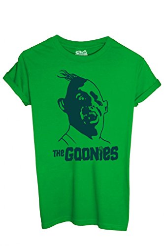 MUSH T-Shirt Goonies Superslot - Film by Dress Your Style - Mujer-L Verde