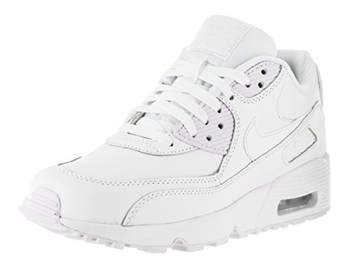 Nike Air MAX 90 Leather, Zapatillas Hombre, Blanco (White/White 100), 37.5 EU