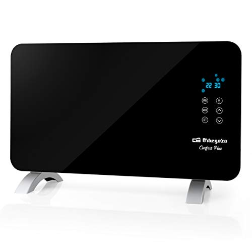 Orbegozo REH 1060 - Panel radiante digital, 1000 W, pantalla digital LED, programable, silencioso, protección IP 24