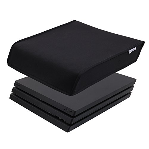 Pandaren® prueba de polvo Funda de neopreno cubierta protectores para Sony PS4 PRO consola Horizontal Lugar (negro)
