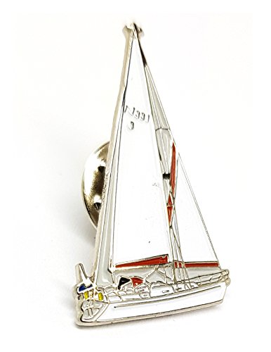 Pin de metal coleccionable YACHT, diseño de barco náutico, de alta calidad, esmaltado de metal