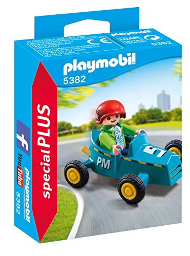 PLAYMOBIL Especiales Plus- Boy with Go-Kart Figura con Accesorios, Multicolor (5382)