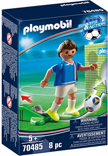 PLAYMOBIL- Sports & Action Jugador de Fútbol, Italia, Multicolor (70485)