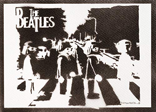 Poster The Beatles Clicks Playmobil Grafiti Hecho a Mano - Handmade Street Art - Artwork