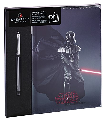Sheaffer Star Wars Collection Darth Vader - Set para regalo de cuaderno y bolígrafo de tinta de gel, color negro