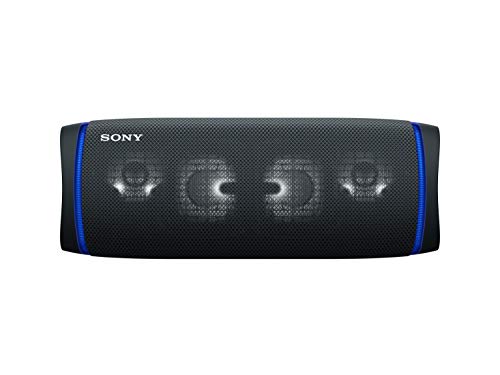 Sony SRS-XB43 Altavoz Bluetooth Potente, con Luces, Extra Bass, Resistente al Agua, Polvo, óxido y Larga duración de batería de hasta 24h, Negro