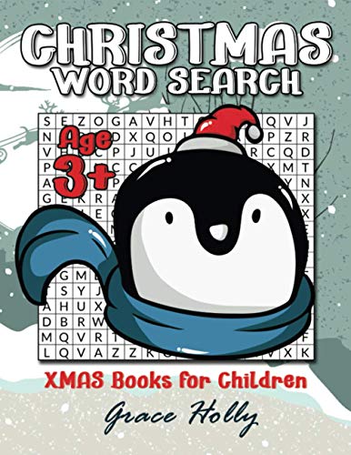 Xmas Word Search Books for Children: Large Print 40 Pages Word Search Puzzles (200 Christmas & Winter Words), Easy for Beginner Children with ... & Exercise Brain with Challenging Word Games!