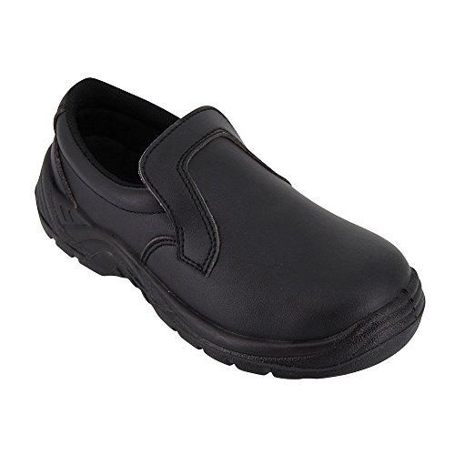 Zapatos para Cocina, Negro, de Trabajo, Uso agroalimentario, con Funda Protectora ISO20346, Disponible en Varias Tallas Disponibles - 40 EU