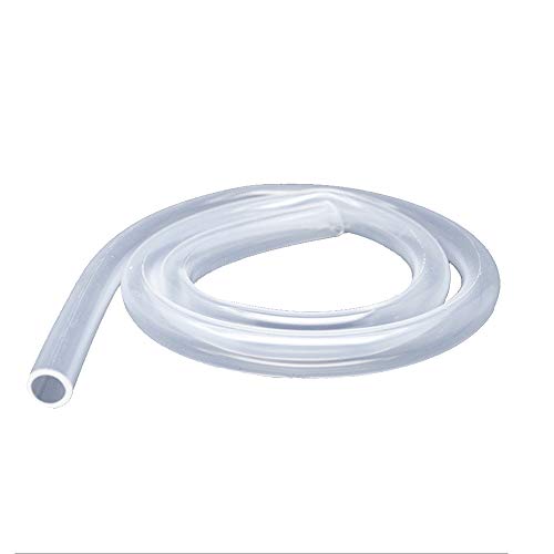 1 Metros Tubo Silicona 5 mm Diámetro Interior x 8 mm Diámetro Exterior Manguera de Silicona Flexible Grado Alimenticio de Silicona Transparente para Hacer Cables Cables Cables de Plomo