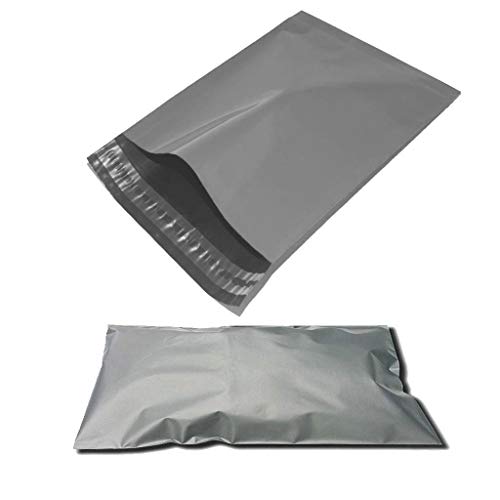 100 bolsas de plástico resistentes de color gris para envíos postales, color gris 9" x 12" ( 23 x 30cm )