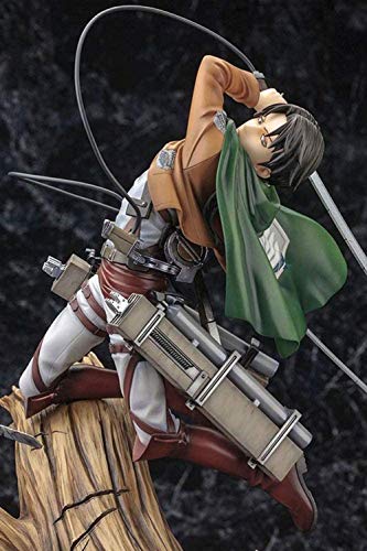 1/8 Shingeki No Kyojin Levi PVC Figura de acción Modelo de personaje de dibujos animados Ataque en Titán Animación modelo periférico 25cm Figuras de acción Estatua de oficina Adorno coleccionable