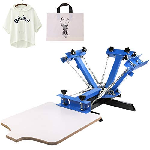 4 Colores Máquina de Impresión de Pantalla de Seda Máquina de Serigrafía Impresora para seda