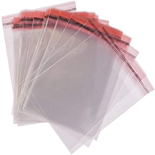 500 Bolsas De Plástico Transparente Peel & Seal bolsas tamaño 15 cm x 20 cm + 3 cm solapa