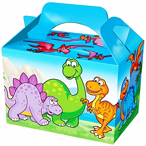6 de dinosaurio Dino niño mamamemo signicase actividad caja de almuerzo bolso del partido del favor saquear mcdonals medinc