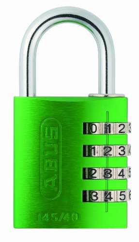 Abus 145/40 VERDE B - Candado aluminio combinacion 40mm 4 dígitos verde blister