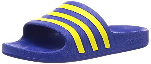 adidas Adilette Aqua, Slide Sandal Unisex Adulto, Team Royal Blue/Shock Yellow/Team Royal Blue, 42 EU