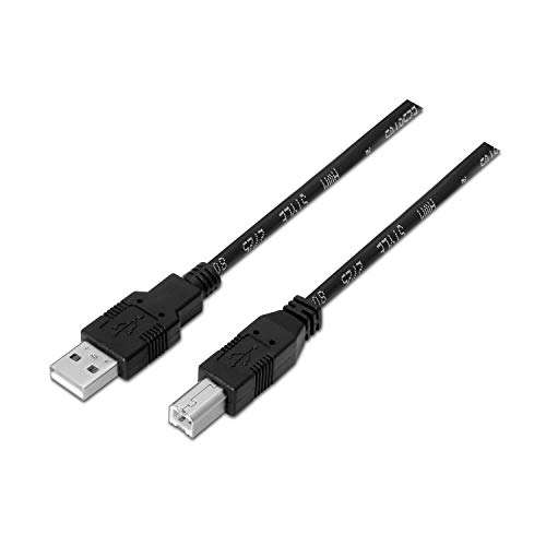 AISENS A101-0006 - Cable USB 2.0 Impresora DE 1.8 m, Color Negro