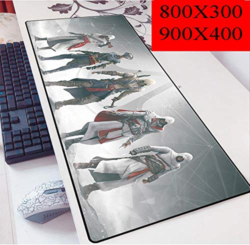Alfombrillas de ratón Assassin'S Creed Anime 900 * 400Mm Slip Mejora La Precisión del Teclado del Ordenador Portátil Alfombrillas De Escritorio -I_800X300