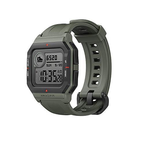 Amazfit Neo Smart Watch Reloj Inteligente 28 Días Batería 5 ATM Sensor Seguimiento Biológico Frecuencia Cardíaca iOS & Android (Verde)