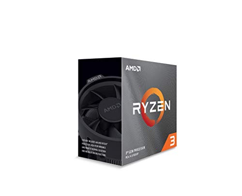 AMD Ryzen 3 3100 - Procesador (4C/8T, 18MB Cache, 3.9 GHz Max Boost)