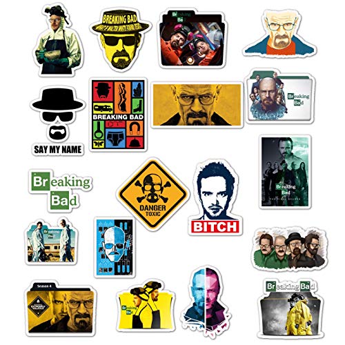 American TV Series Breaking Bad Sticker Cool Moto Maleta Maleta Maleta Maleta para Guitarra Portátil Impermeable Pegatina 50pcs